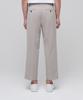Musinsa Standard Lightweight Wide Hidden Banding Crop Slacks [Light Beige]
