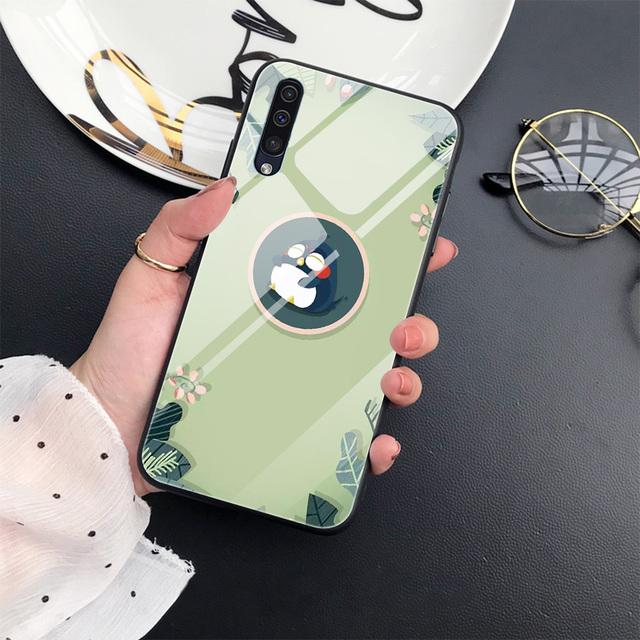 Cute Corgi Dog Case For Samsung Galaxy A52 A71 A72 A73 A53 Tempered Glass Cover For Samsung A13 5g A03 A22 A21s A03 Core A42 A70