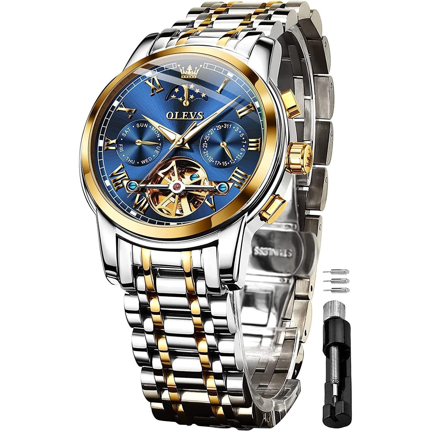 OLEVS wristwatch mens automatic stylish mechanical