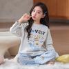 Girls Cotton Pajama Set Long Sleeve Pants Cartoon Print Sleepwear Kids 8 Years