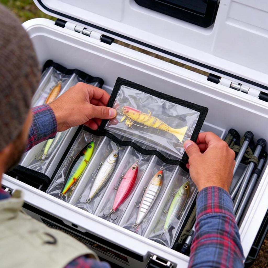 Transparent PVC Lure Bag Fishing Hook Protective Wraps Cover Case Bag Portable Bait Fishing Tackle Storage Bags