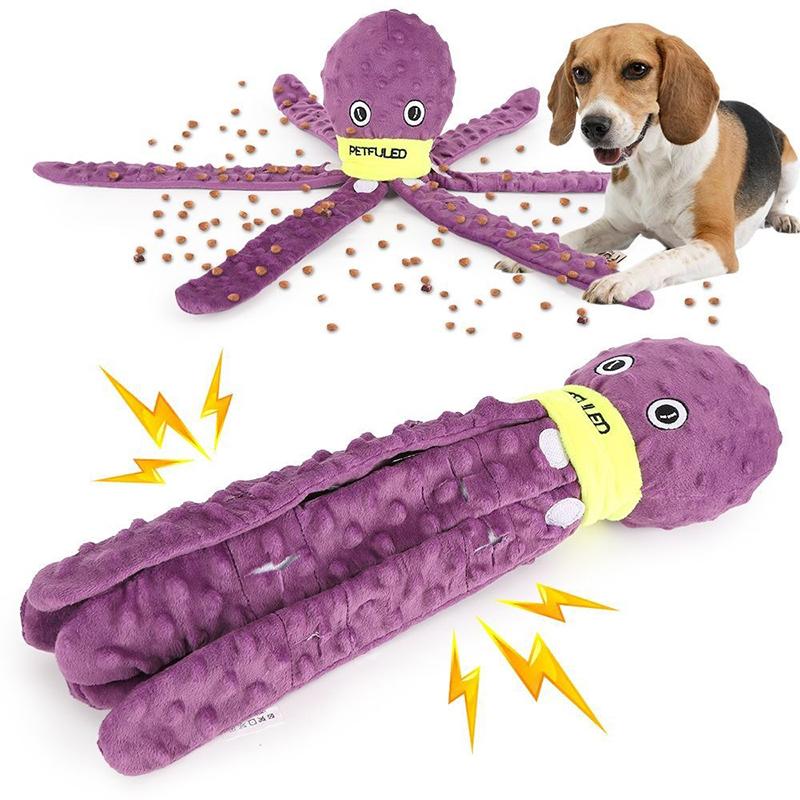 Hot sale Rich toys for dogs octopus dog toys plush toys for dogs help pets eat slowly interactive toys for dog puzzle games