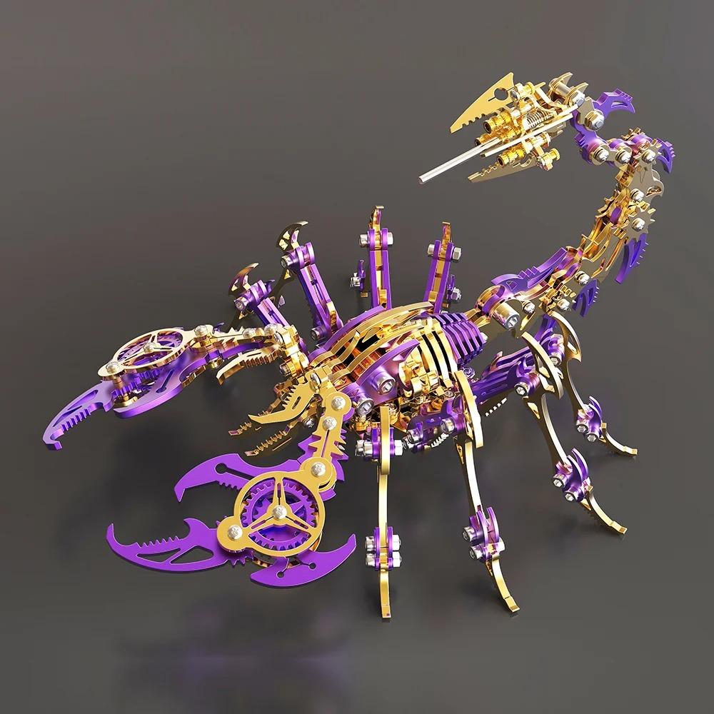 3D Assembly Kit Gifts for Children Anti-Stress Metal Mechanical Insect Animal Puzzles Toys for Adults