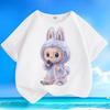 Cute Pure Cotton T-shirts for Children, Summer Casual Round-neck Tops for Boys and Girls