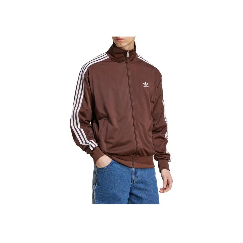 Adidas Originals Zipper Stripe Loose Long Sleeve Jacket Men jackets KA0459