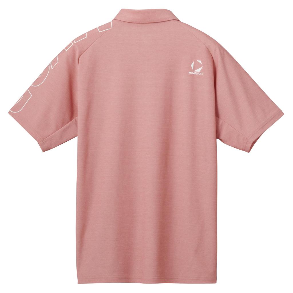 Move Sports SUNSCREEN Polo Short As Worn by Raglan Cooling UV RD01 Men's Mini-Pique Shirt, Sleeve, Ishikawa, Sleeves, Function, Sweat-Wicking,