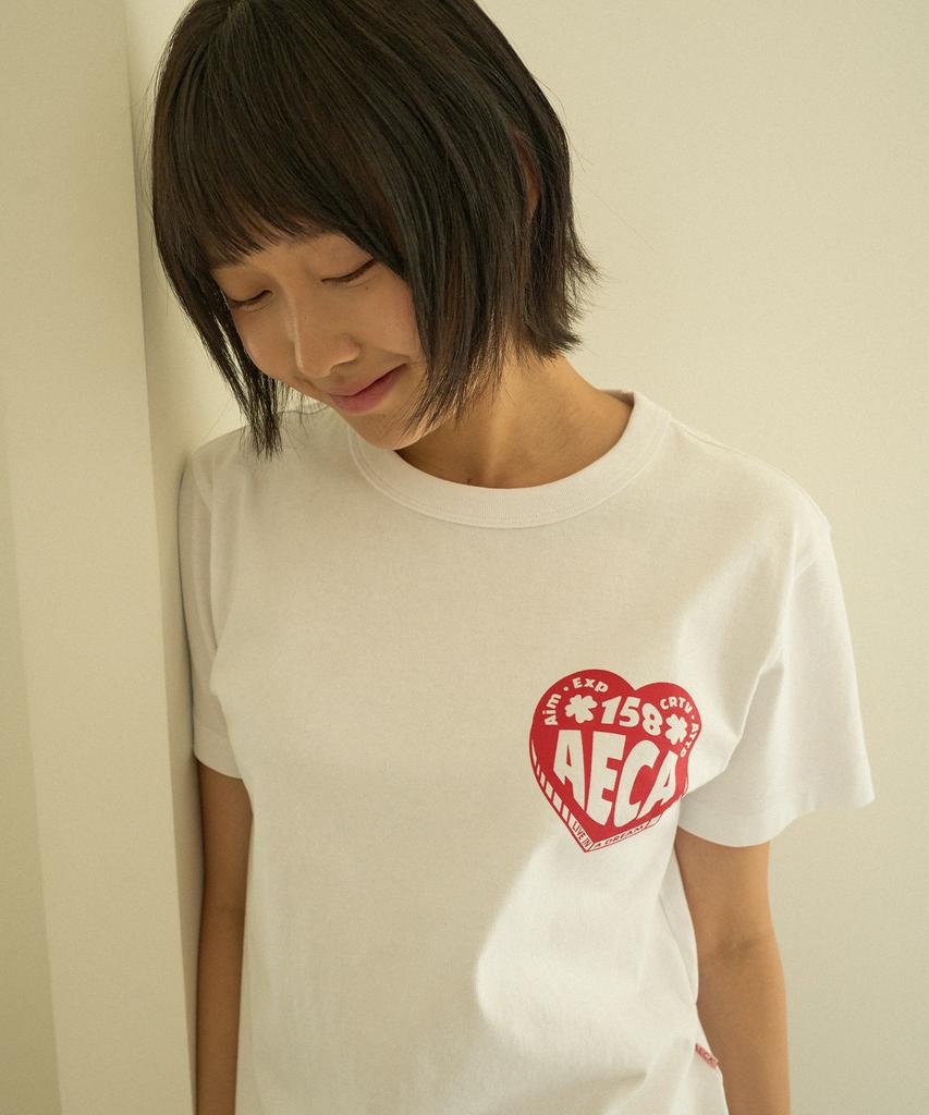 AECA Aeca Love Half Sleeve-White