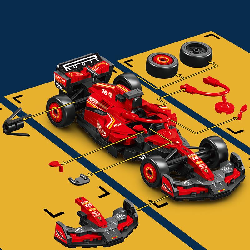 SEMBO BLOCK BK8 City Sports Car Racing Model Assembly Building Block Technology Supercar Vehicle Bricks Toys Boys Birthday Gifts