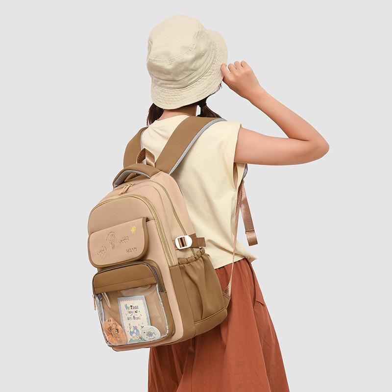 Travel Cartoon Girls Backpack With Cushion Straps For Education And Day Trips