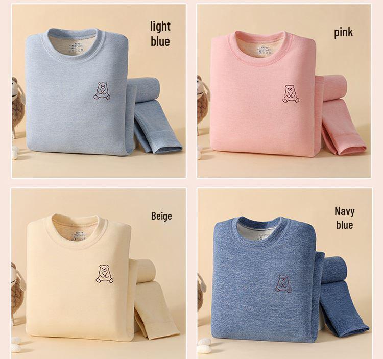 Autumn Thermal Underwear Set for Girls (Ages 2-12)