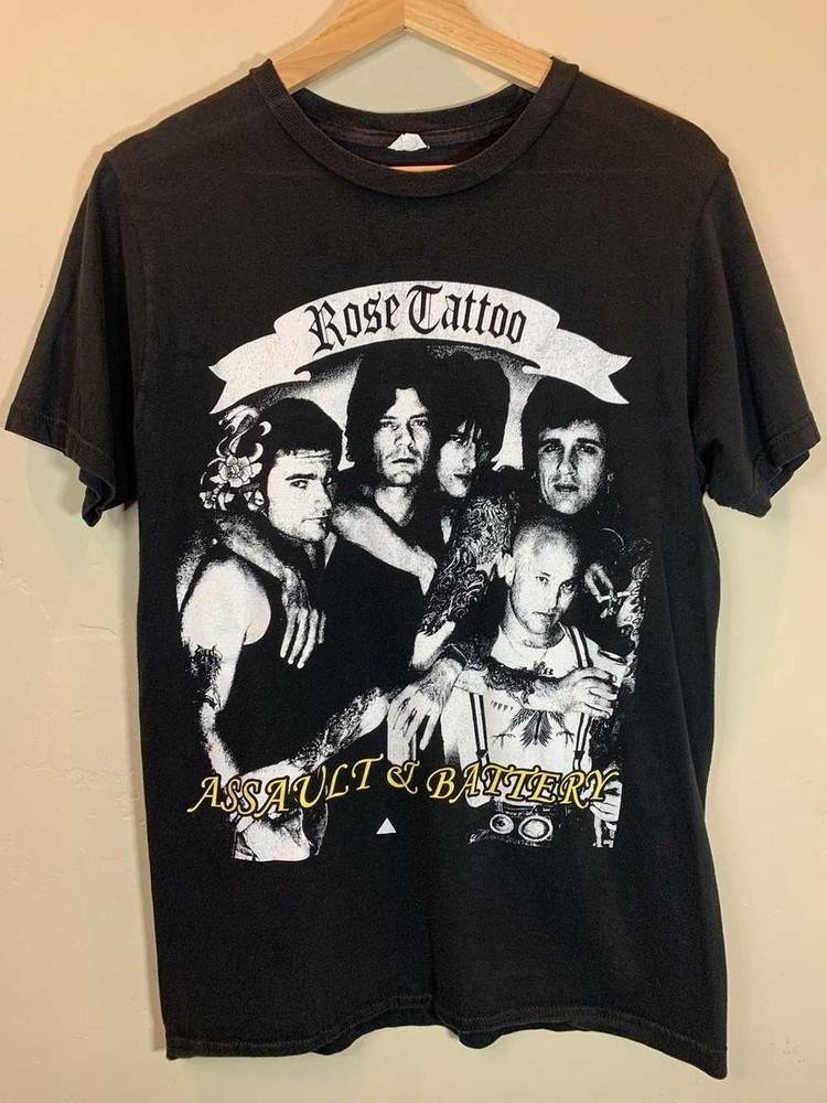 Vintage Rose Tattoo Assault amp; Battery Band Unisex Cotton Tshirt All Sizes S237 Unisex T-Shirt XXL