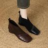 Single Shoes for Women In Autumn and Winter, Square Toe, Thick Heel, New Style, Versatile Shoes, Ankle Boots