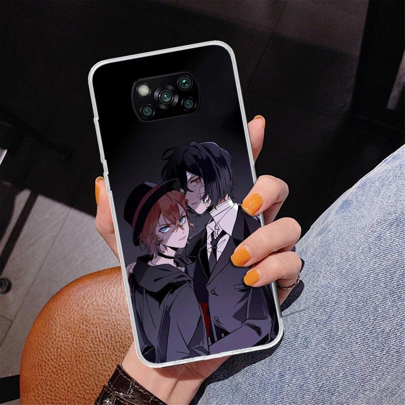 Bungo Stray Dogs Double Black Phone Case For Xiaomi Poco X7 X6 X5 Pro F7 Ultra Redmi 15C 15 13C 13 12C 12 10 10A 10C 9 9A 9C 9T