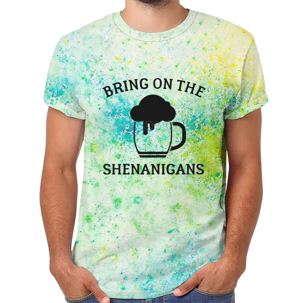 Irish Drinking Team Tshirt for Unisex St Patricks Day Beer Tee Round Neck Short Sleeve Tee Unisexs St Patricks Day Shirt