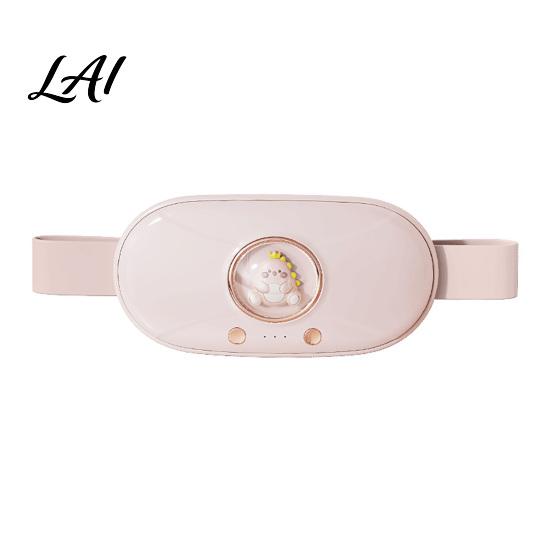 Electric Heating Pad for Cramps Heated Waist Belt Menstrual Pain Relief 3 Temperature Portable Heat Therapy Travel with Vibration Massage,