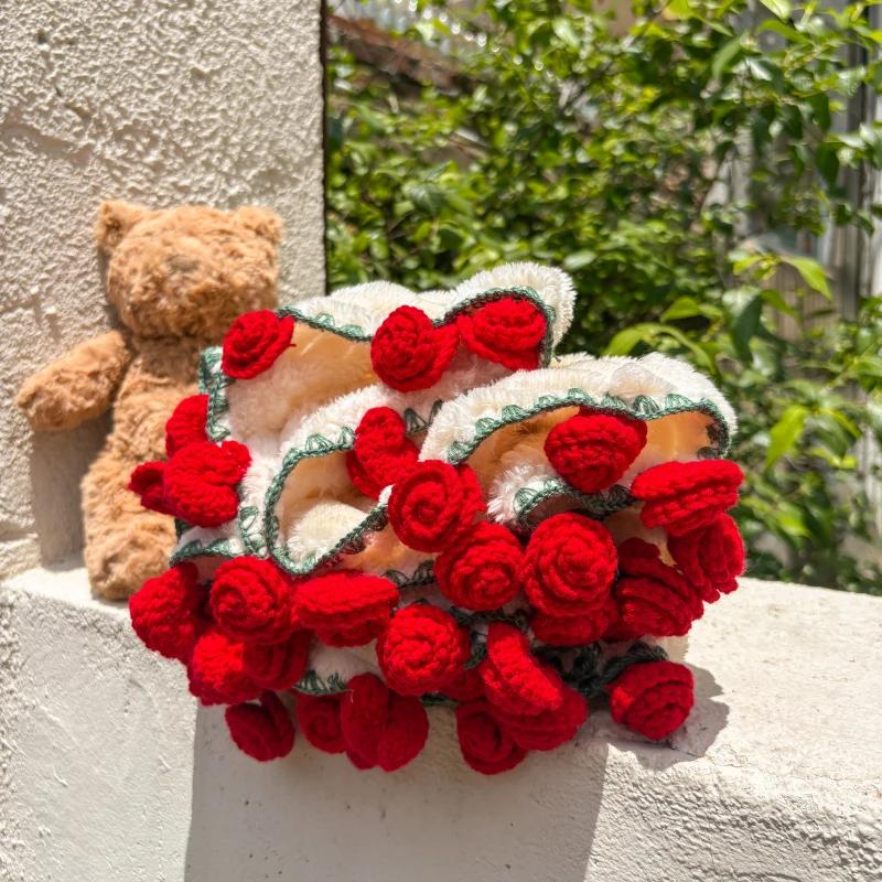 Rose Bouquet Blanket Floral Soft And Lightweight Throw Couch Blanket Romantic Gifts For Mom Birthday Valentine'S Day Home Decor