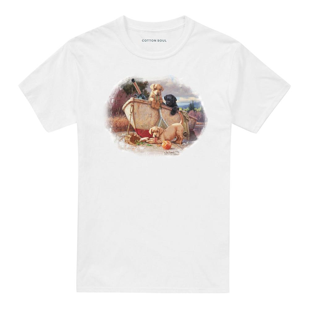 Wild Wings Unisex Adult Wildlife Lunch Break Lab Pups T-Shirt