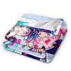 Aliens Music Cartoon Stages Fleece Throw Blankets Mizi Sua Till Luka for Bed Knitted Blanket Office Super Soft Breathable