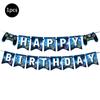 Video Game Party Supplies Set Baby Boy Birthday Party Decoration Happy Birthday Gaming Backdrop Game Table Covers Gamer Balloons