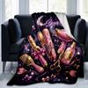 1PC Custom Name "Starry Night Hair Tools" blanket versatile,all-season throw suitable for the living room,bedroom,camping,travel,and gift