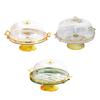 Desert Serving Plate Reusable Cake Stand with Lid for Candy Donut Cheese