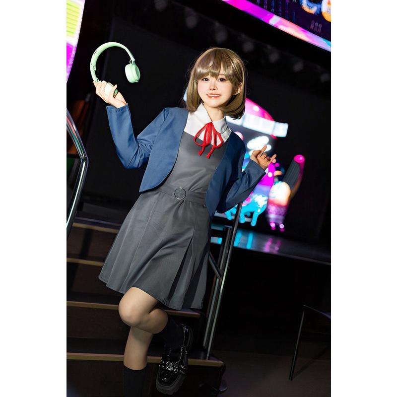 School Uniform Lovelive Dress Cosplay Costume Tang Keke Adult Halloween Party