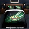 Rapid Wien FC Design Bed Bedding Set 1 Duvet Cover + 2 Pillowcases Soft Breathable Household Bed Linens