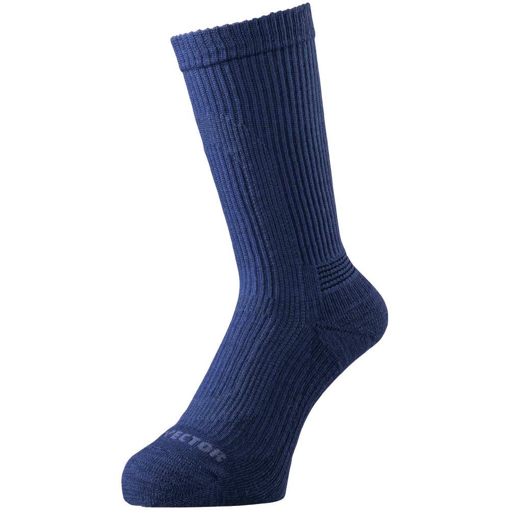 Mizuno Dry Vector Thin Pile Socks Indigo Free for Outdoor Travel and Walking Men's (B2JX0004), Blue, Size,