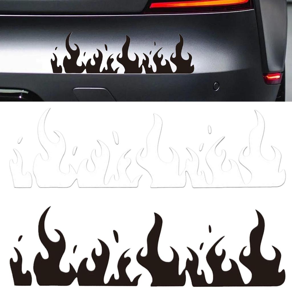 Flame Decals Waterproof Motorcycle Stickers Waterproof Helmet Decals Adhesive Graphics for Skateboards Motorcycles Bikes