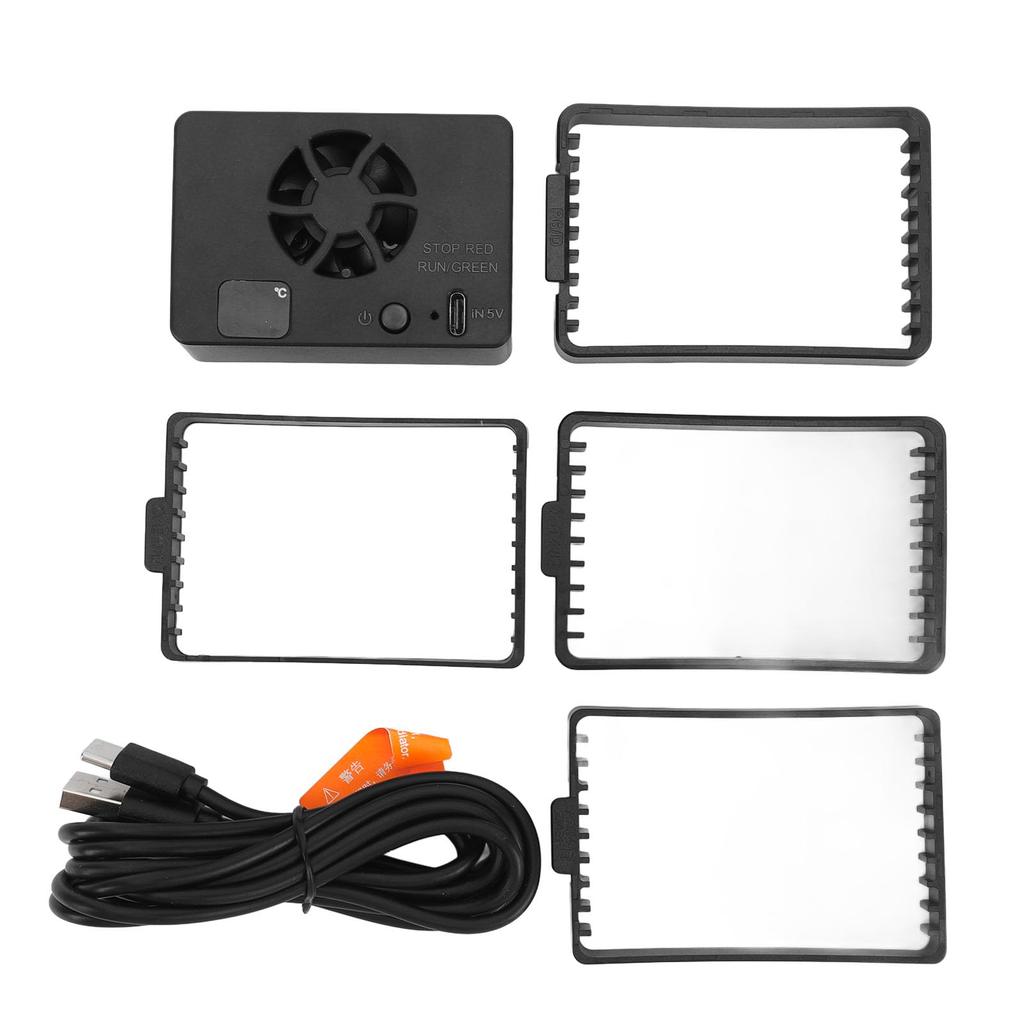 Camera Cooling Fan for ZV Type C Quiet Camera External Cooling System for Live Intelligent Temperature Control A7M4, ZVE1, A6700, A7C2, E10, ZV1, XT4,