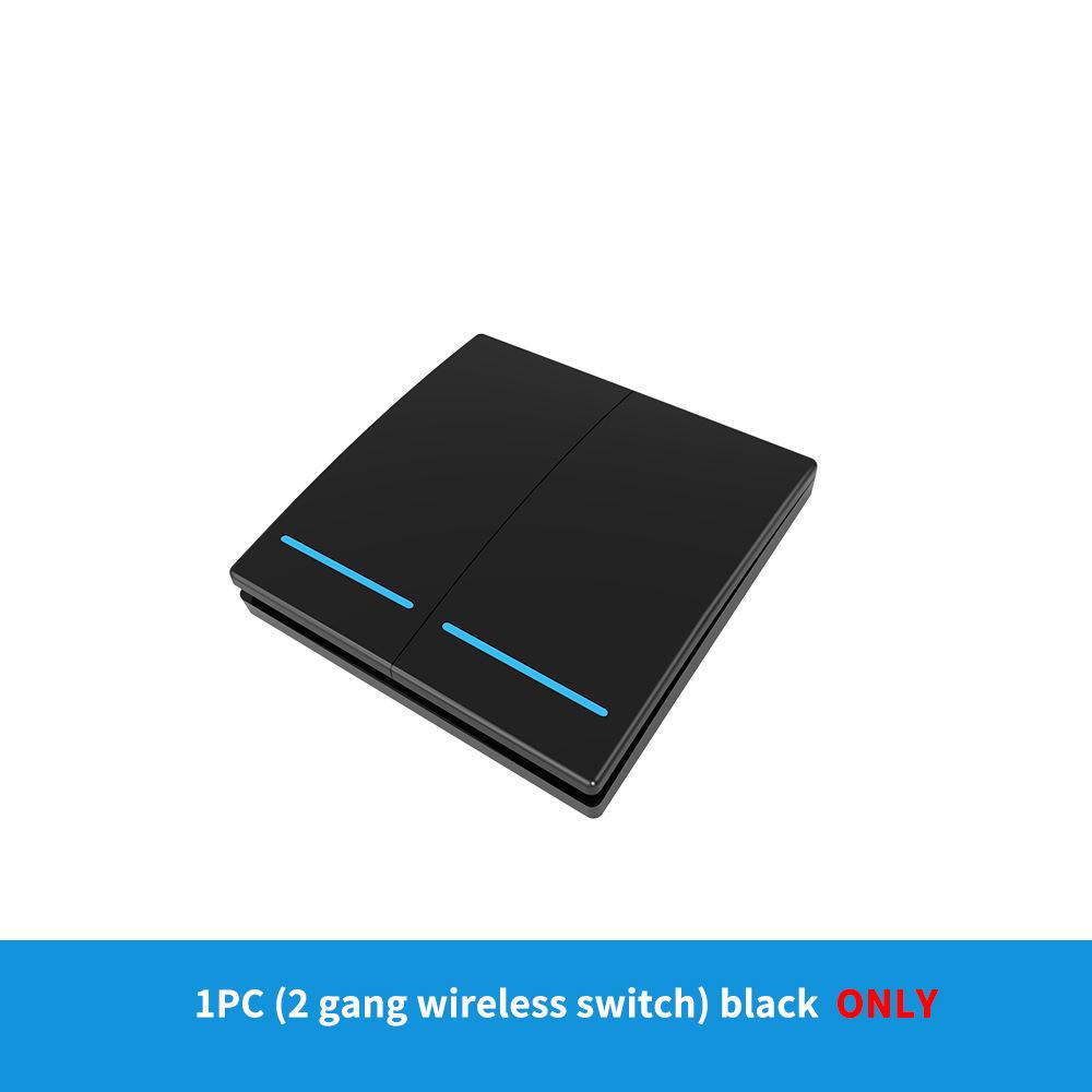 Tuya WiFi Smart Switch with Wireless Remote, Free Sticker, App Control, Timing, and Alexa Voice Compatibility.