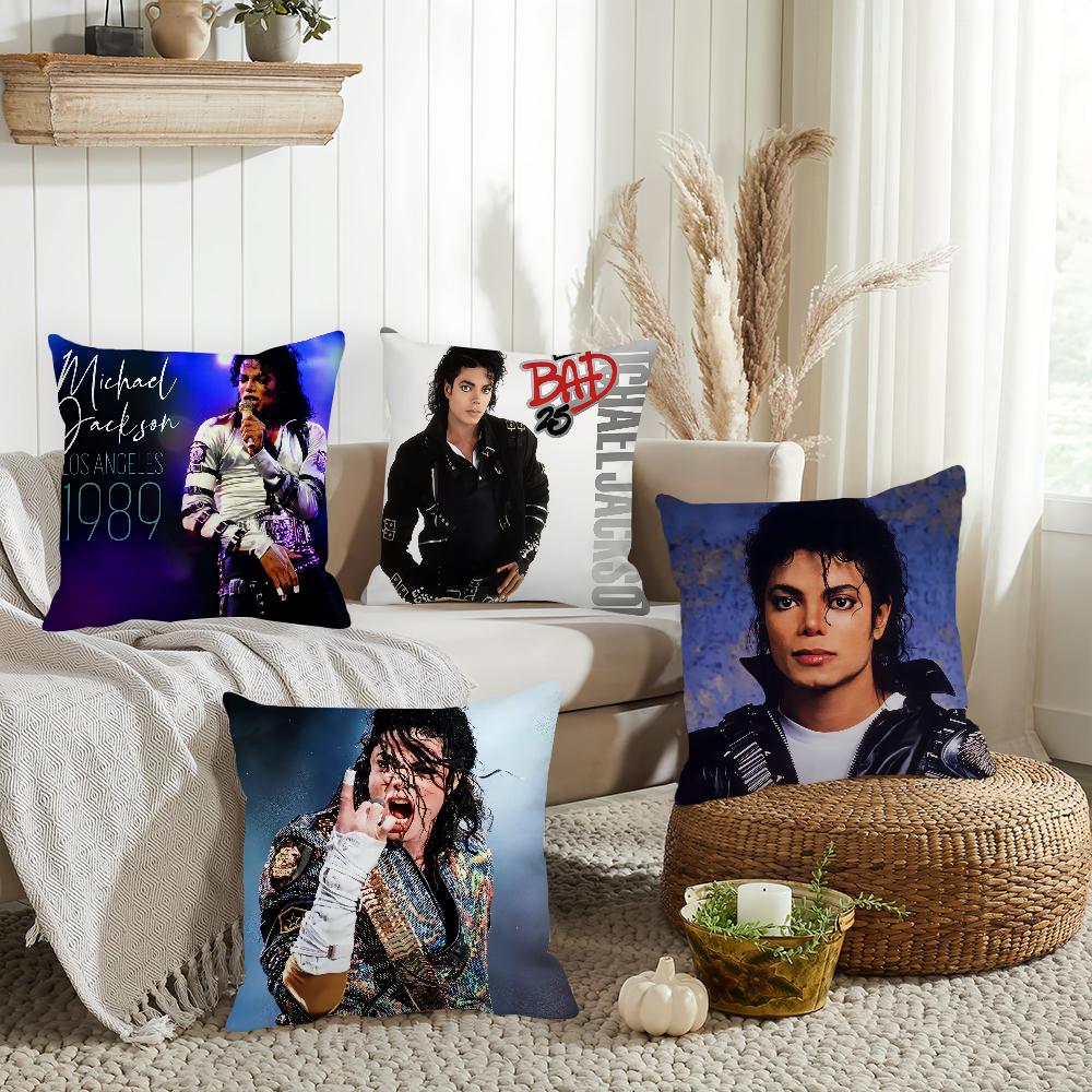 Singer Michael Joseph Jackson Pillow Case Home Decoration Cushion Cover Suitable For Bedroom Car Office Sofa