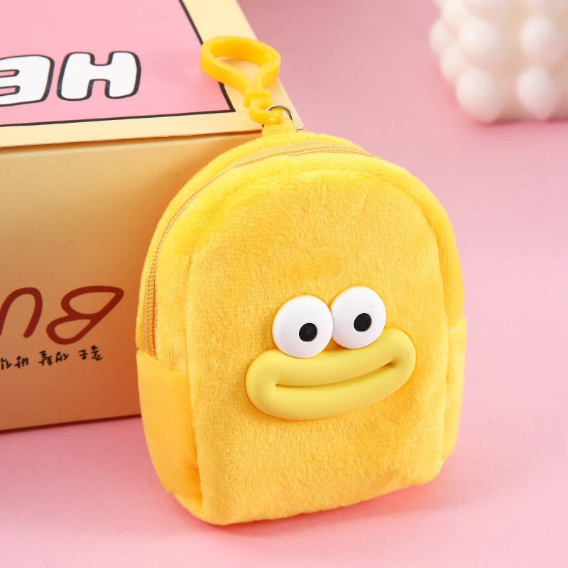 Cartoon Doll Plush Coin Purse: Custom Cute Mini Earphone & Storage Bag for Students and Children