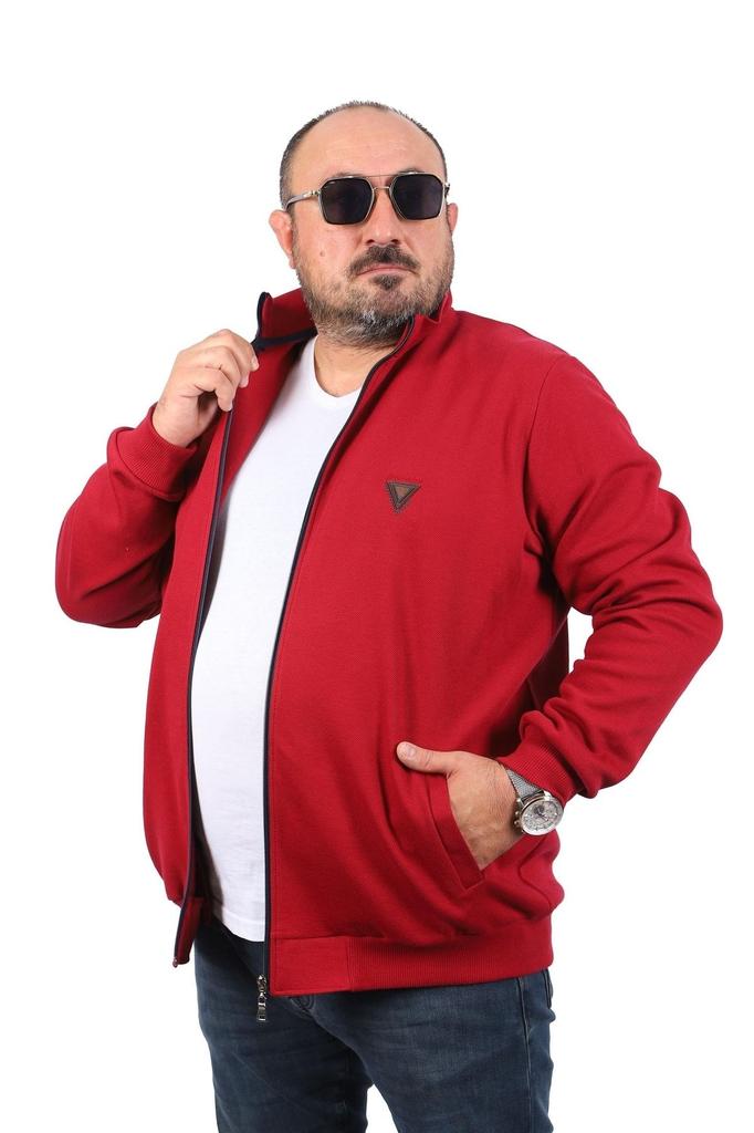 Men's Plus Size Plus Size Cardigan Plus Size Cardigan Zippered Approval -Lıla
