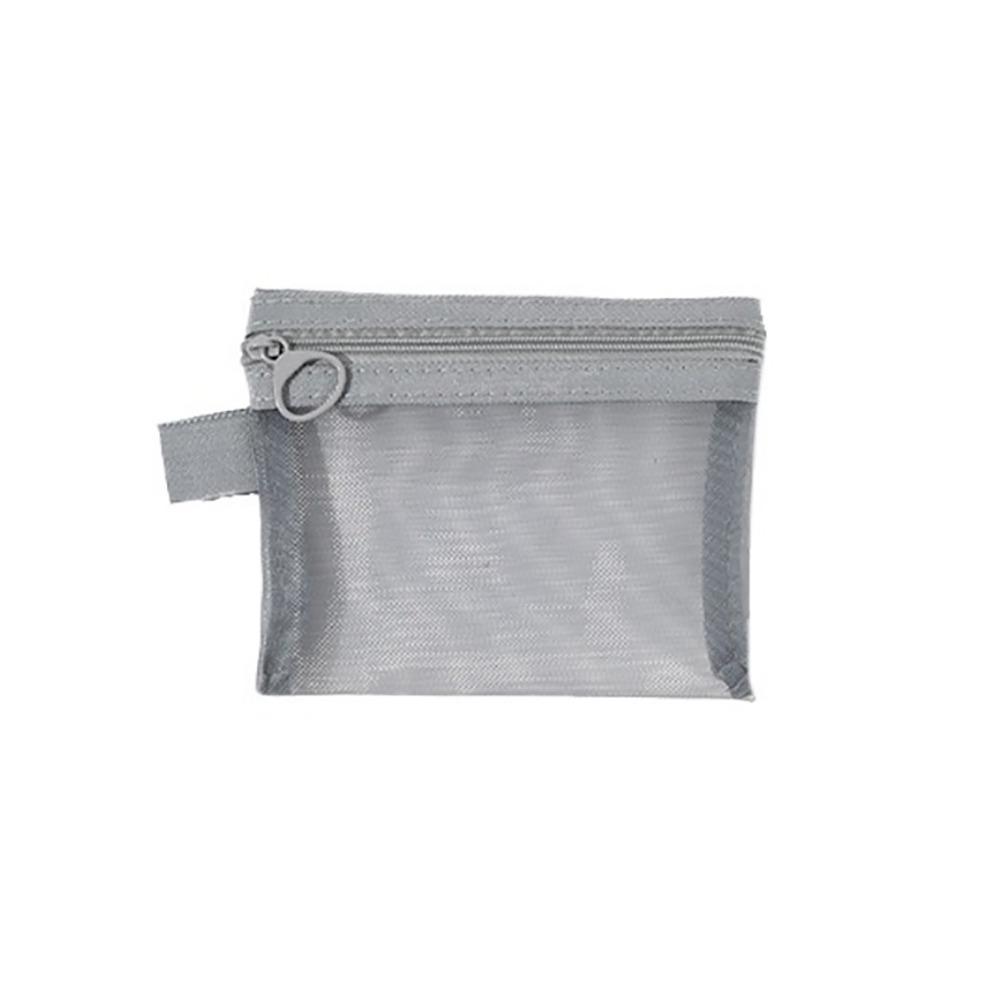 Handbags Transparent Cosmetic Bag With Zipper Mesh Mesh Pouch Toiletry Wash Bags Travel