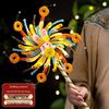 Lanterna Giratória Luminosa Feita à Mão para o Festival do Meio Outono - Kit DIY de Lanterna de Flores para Crianças