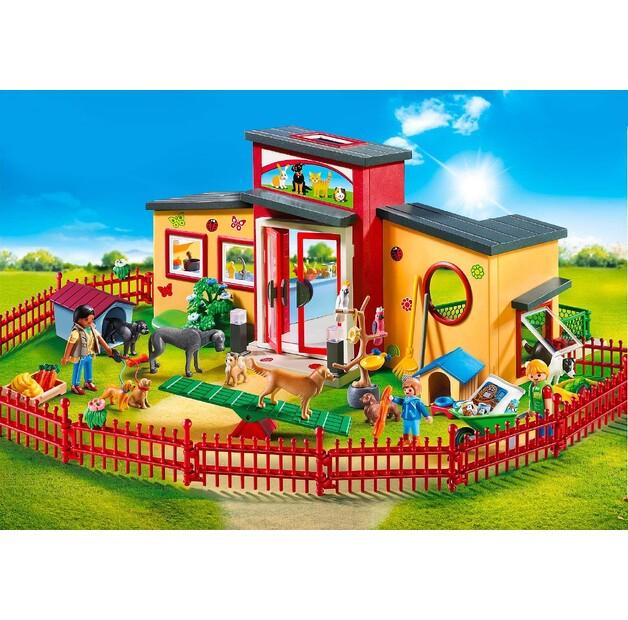 Plastic Construction Set Playmobil 71599 Paw Animal Hotel