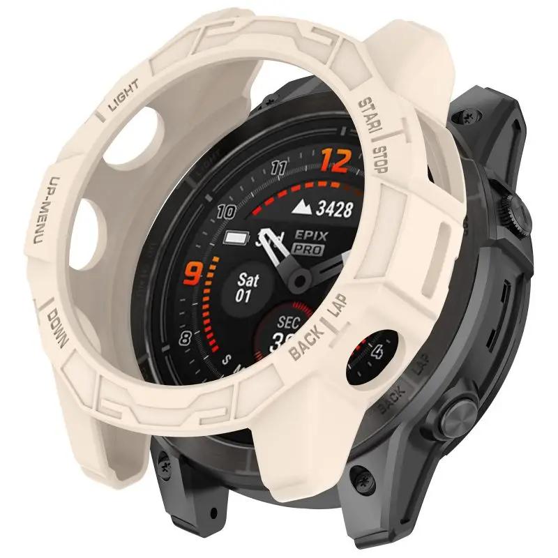 

Захисний чохол з ТПУ для Garmin Epix Pro Fenix 7 7S 7X Pro Ремінець для смарт-годинника М який силіконовий бампер Захисна оболонка Аксесуари For Fenix 7X 7XPro бежевий