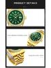 LIGE Men's Elegant Quartz Watch with Large Diamond-Inlaid Dial