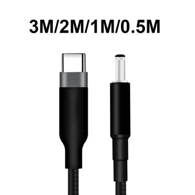 Fast Charging Laptop Power Cord USB C To DC5.5x2.1mm 20V PD100W for Notebooks Power Supply Charging Cable Braided Wire