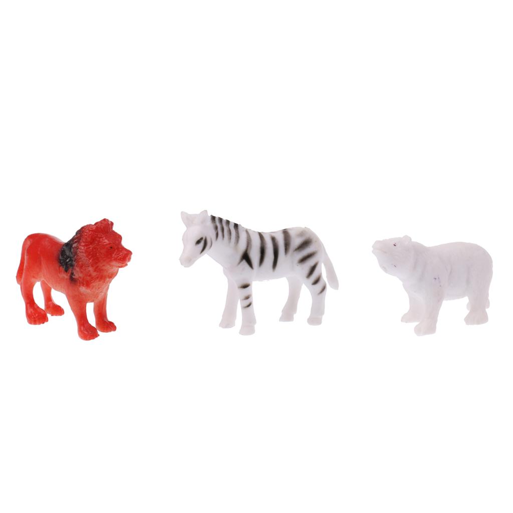 Animals Figure Toy Animal Rubber Model Educational Toys Playset Of 8/10/12pcs