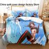 3Pcs Kill La Kill Anime Bedding Set 3D Print Ryuko Matoi Duvet Cover Pillowcases For Teens Fans Room Decor Gift  Bed Linen
