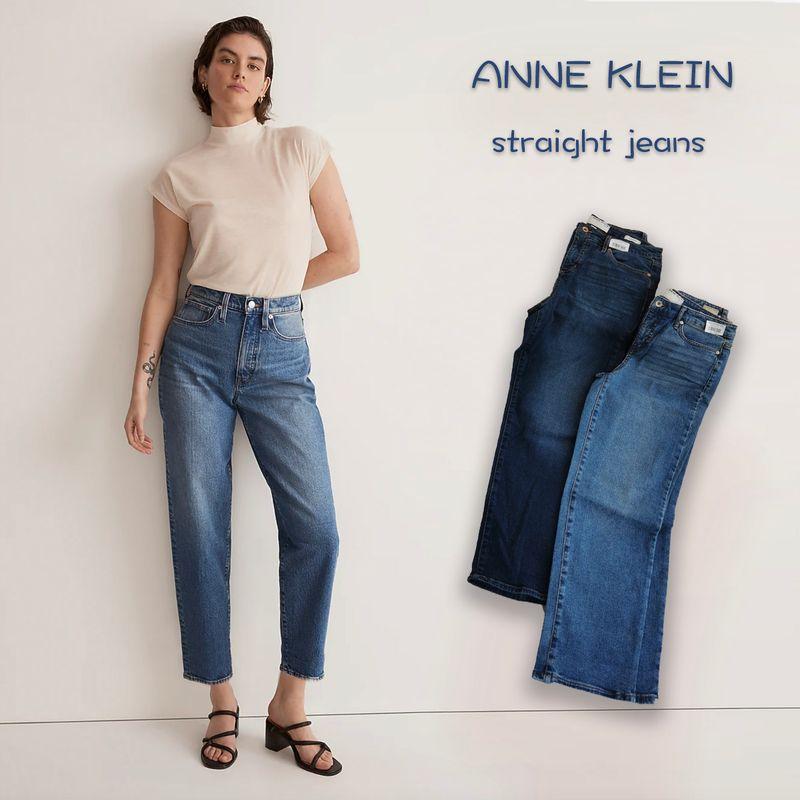 

90% off for 2 Pieces Export USA Lion s Head Loose Casual Straight High Waist Slim Looking Boyfriend Pants Cropped Elegant Daddy Denim C Pin AK lion head boyfriend dark blue 14