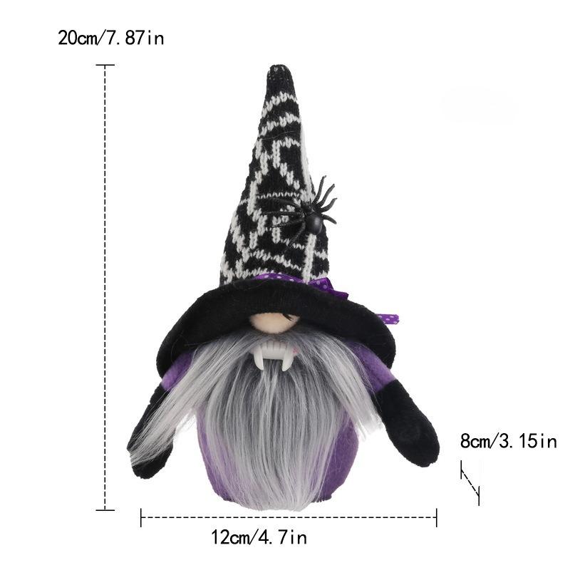 Halloween Home Decoration Faceless Dwarf Doll Decoration Festival Party Cotton Doll Ornament Spider Bat Home Decoration Gift