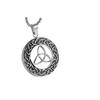 Retro Triangle Hollow Titanium Steel Pendant Necklace for Men - HC129