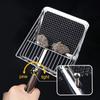 Ergonomic Handle Pet Waste Shovel Stainless Steel Mesh Litter Box Scooper  Litter Tray