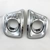 2pc New Car ABS Chrome Accessories Plated Front Fog Lamp Cover With LED Trim For Toyota Hliux Vigo SW4 2008 2009 2010 2011