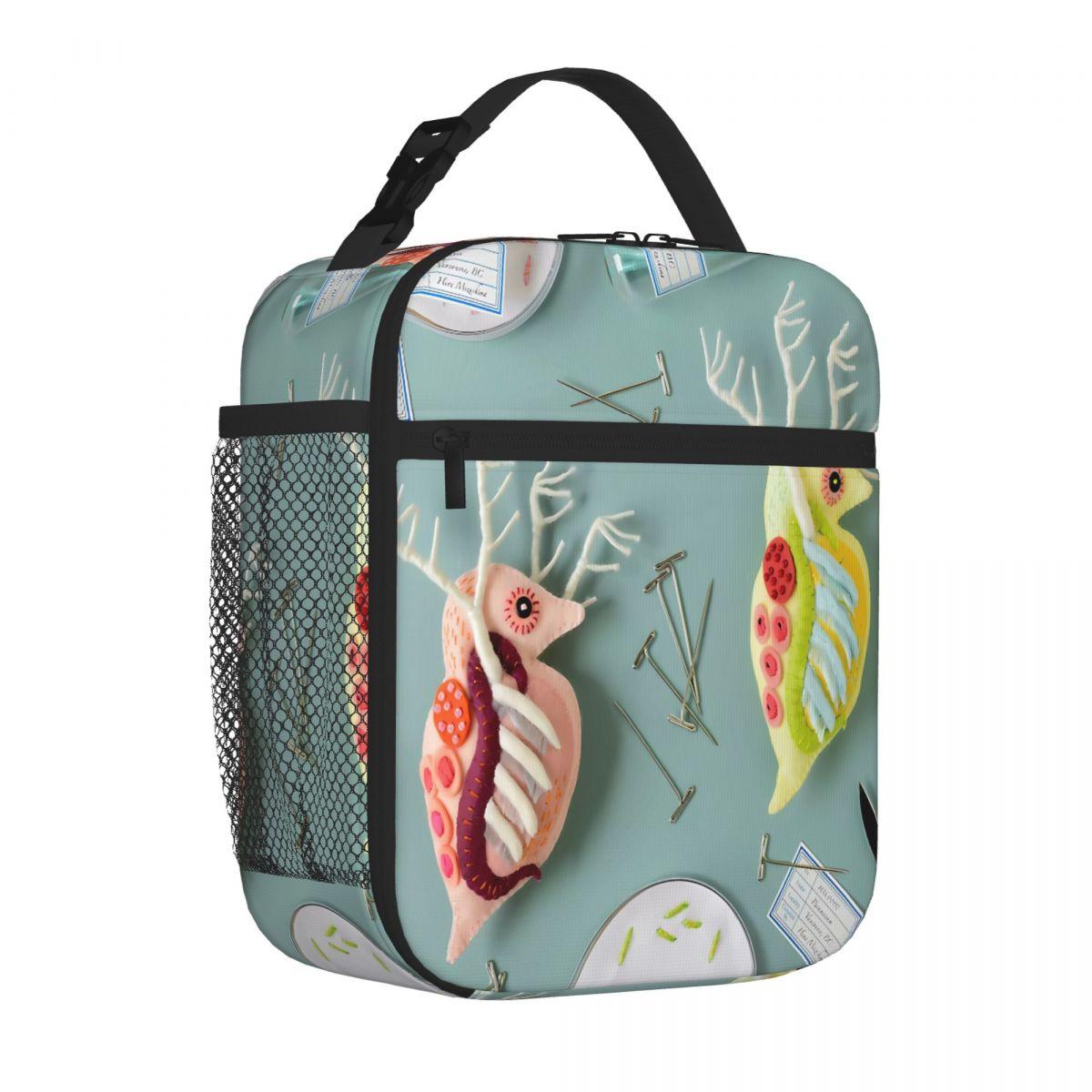 Bestselling Giant Daphnia Laboratory Plaid Nylon Lunch Bag Office Break Sports Lunch Bag One Size