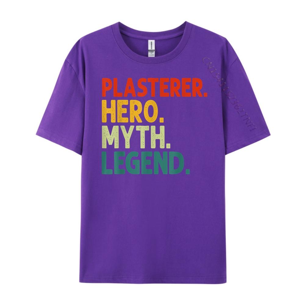 Funny Plasterer Wholesale Tshirts 100 Pcs Vintage Street Mens Clothing High Quality Men's T-Shirt T Shirt for Men Classic