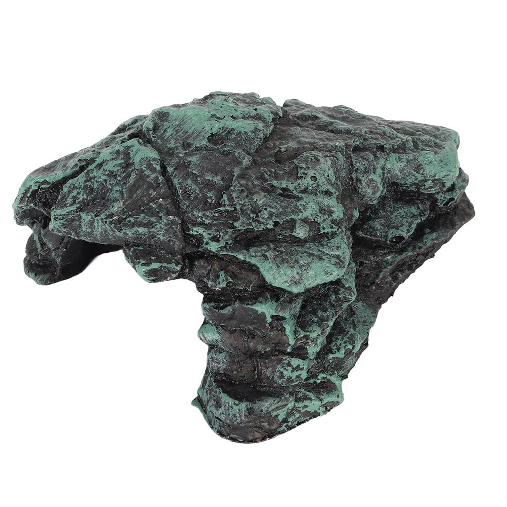 Reptile Rock Hide Cave Simulation Realistic Safe Comfortable Resin Rock Hideout for Terrarium Decoration